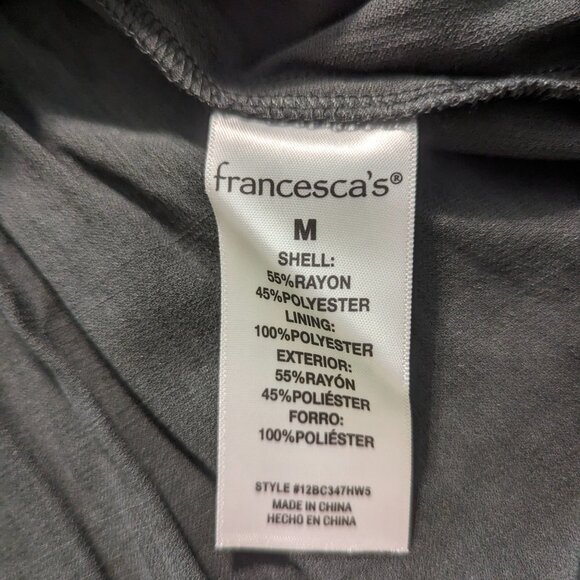 Miami for Francesca Size Medium Off-Shoulder Crop in Olive Green - Picture 9 of 13